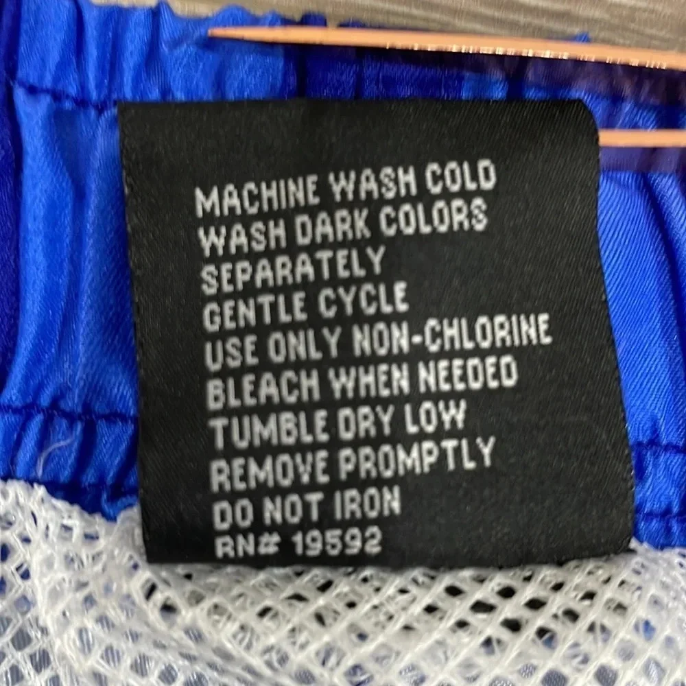 NWOT Cromer Resortwear Swim Trunks  Elastic Waist Blue Striped L (36/38)